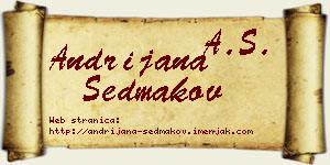 Andrijana Sedmakov vizit kartica